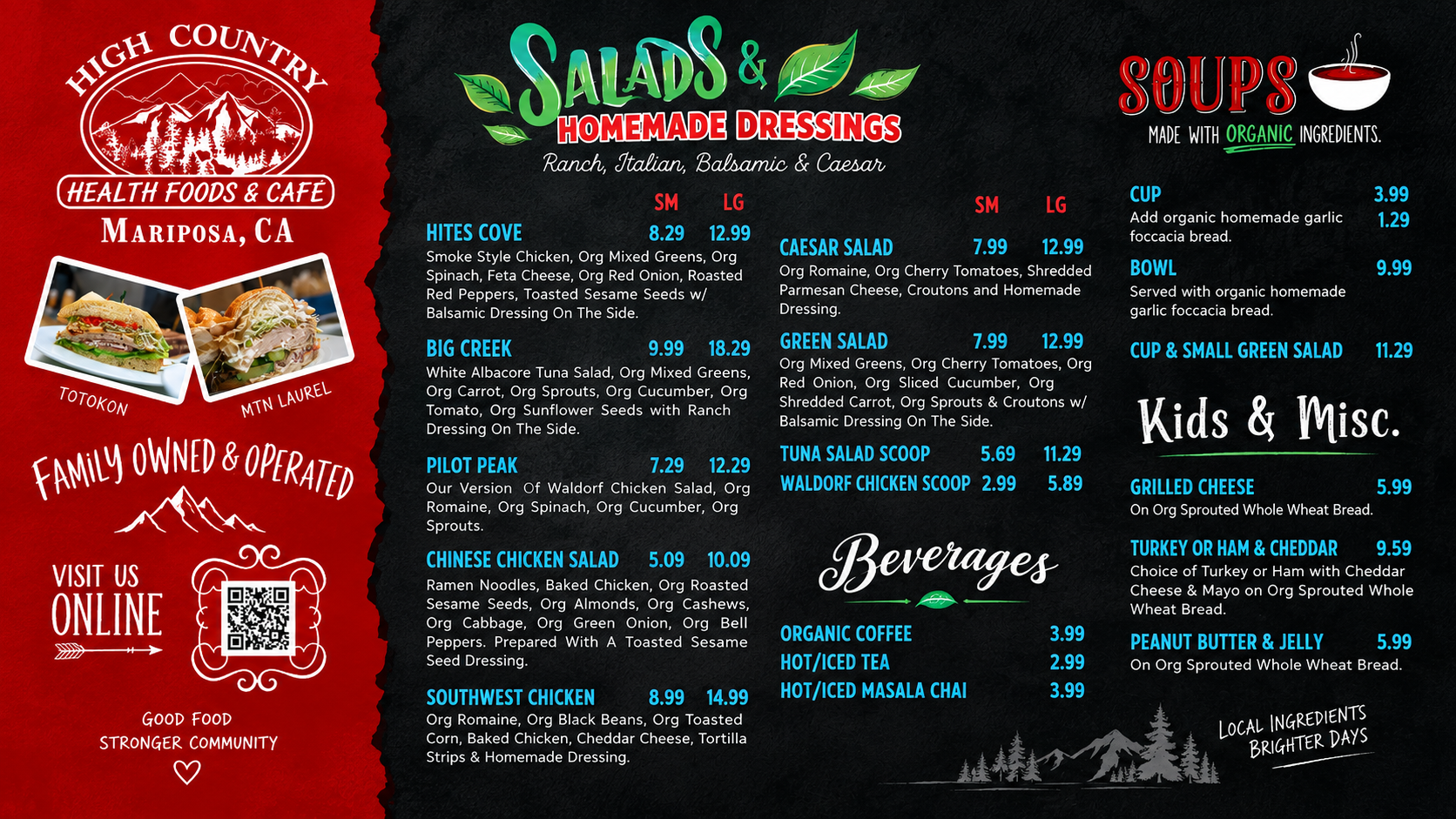 The Seawich cloud-connected digital menu system